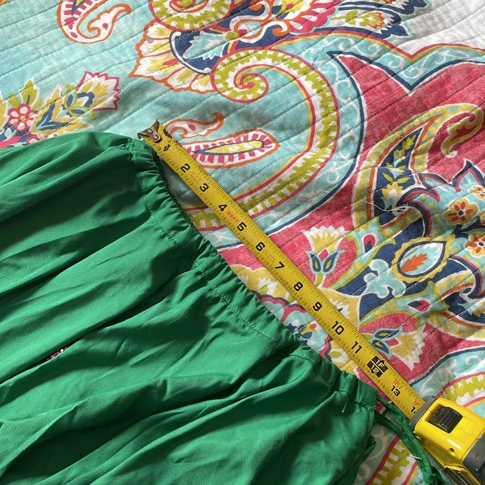 Full circle maxi skirt with Gujarati mirror work
